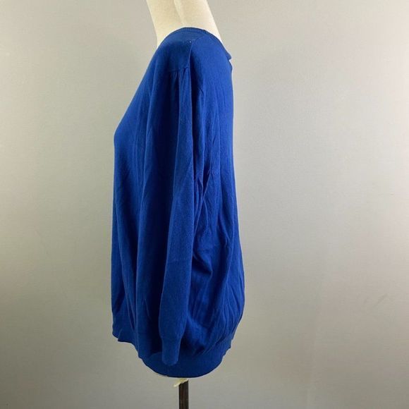 NWT‎ HALOGEN Blue Crew Neck Sweater - Picture 5 of 9